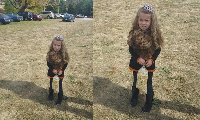  Optical Illusion Internet Users Are Frightened By This Little Girls Legs Details-TeluguStop.com