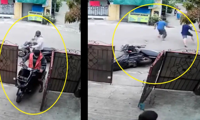  Two Thieves Went To Steal A Motorcycle And Ended Up Losing Theirs Details, Thiev-TeluguStop.com