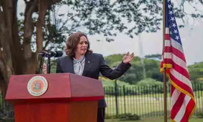  Us Vice President Kamala Harris Visits Her Grandfather Pv Gopalans Home In Zambi-TeluguStop.com