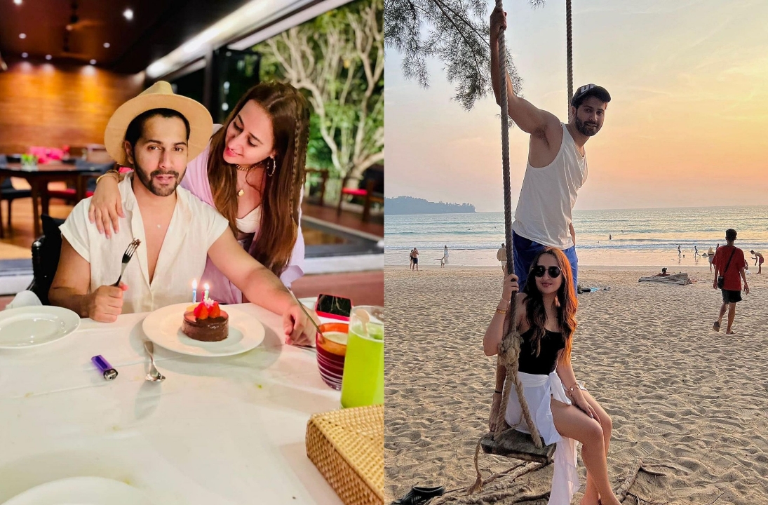  Varun Dhawan Celebrates 36th Birthday With Wife Natasha, Pics Inside!-TeluguStop.com