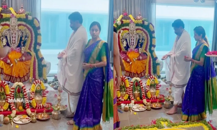  Anchor Suma Performed Special Pooja With Husband Rajeev Kanakala Photos Viral De-TeluguStop.com