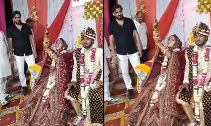  Bride Firing Pistol In Her Wedding Video Viral Details, Bride, Groom, Viral Late-TeluguStop.com