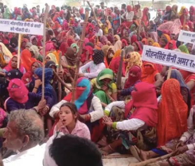  Jaipur-agra Highway-21 Remains Blocked For Sixth Day-TeluguStop.com