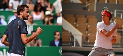  Monte Carlo Masters: Medvedev Sinks Sonego, Sets Up First Clay Court Meet With Z-TeluguStop.com