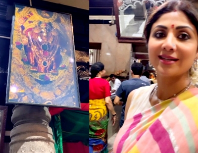  Shilpa Introduces Her Kids To 'mangalorean' Culture, Visits Kuldevi Temple-TeluguStop.com