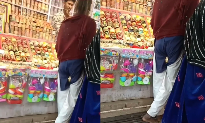  Viral Video Woman Stealing Bangles From A Shop Details, Woman, Selling, Viral La-TeluguStop.com