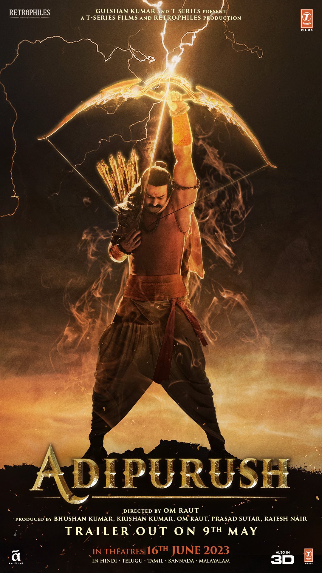  Adipurush Trailer To Release Across 70 Countries As Prabhas Portrays Lord Ram-TeluguStop.com