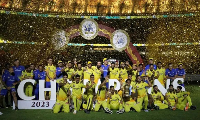  Chennai Won The Ipl Title Ravindra Jadejas Finishing Touch Details, Ipl2023,ipl-TeluguStop.com