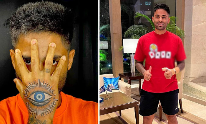  Cricket: Surya Kumar Yadav Got This Tattoo Without Hitting The Target , Cricket-TeluguStop.com