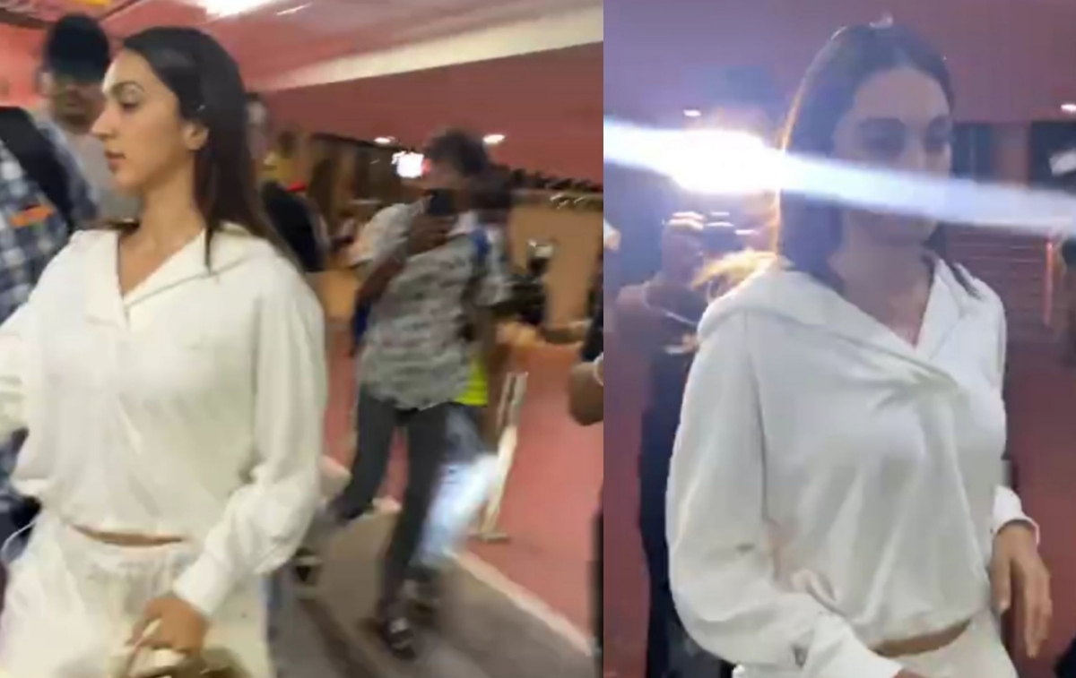  Kiara Advani Reunited With Husband Sidharth Malhotra At Mumbai Airport, Video Vi-TeluguStop.com