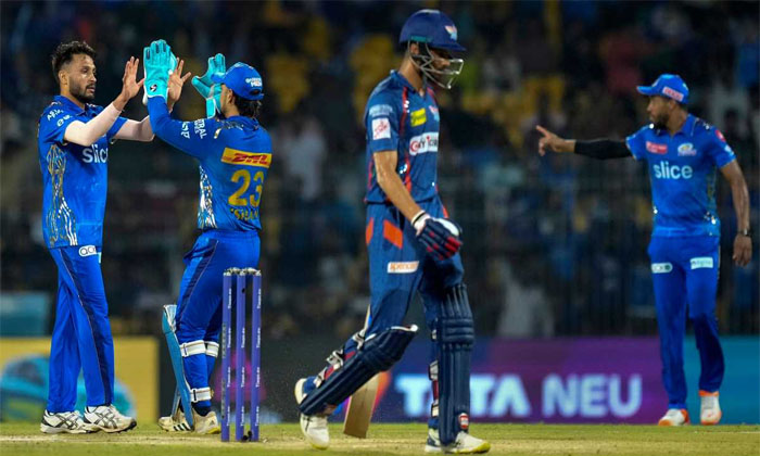  Mumbai Defeated Lucknow Badly Rohit Sena's Fielding Was Amazing Details, Ipl2023-TeluguStop.com