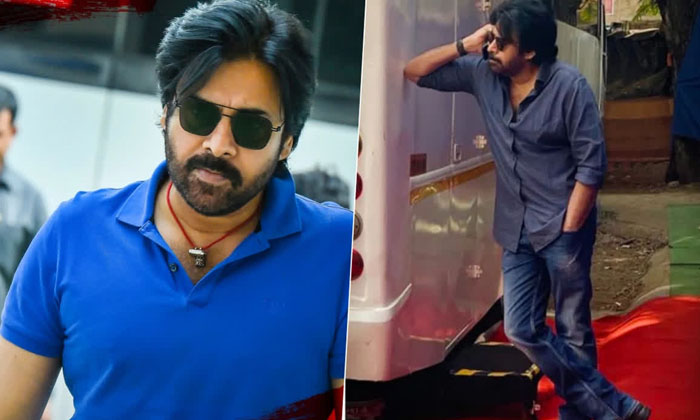  Pawan Kalyan's Vintage Pics From 'og' Sets Goes Viral Details, Pawan Kalyan, Paw-TeluguStop.com