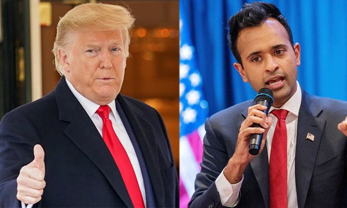  Us Presidential Election 2024 Donal Trump Lauds Rival Indian-american Vivek Rama-TeluguStop.com