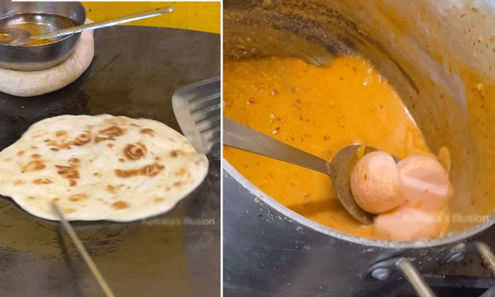  Viral: This Is A Food Combination Babu... Rasagulla Roll Variety Food, Food Com-TeluguStop.com