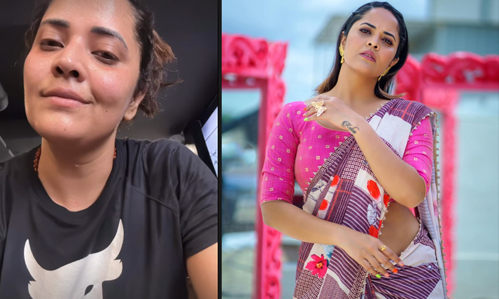 Anasuya Bharadwaj Seen With Japamala In Her Recent Pics Viral Anasuya Bharadwaj Seen With Japamala In Her Recent Pics Viral-TeluguStop.com