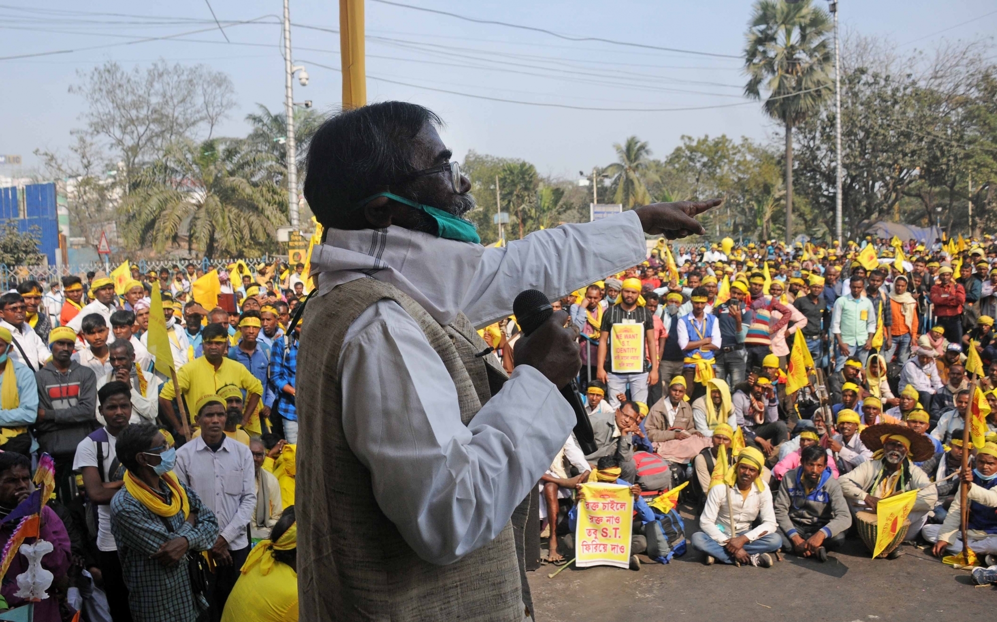  Arrest Of Kurmi Leaders: Massive Protests In Bengal Tribal Pockets-TeluguStop.com