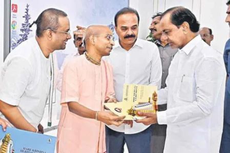  Kcr Bhumi Puja To Heritage Tower In Hyderabad-TeluguStop.com