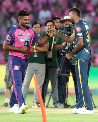 Ipl 2023: Rajasthan Royals Win Toss, Elect To Bat First Against Gujarat Giants Ipl 2023: Rajasthan Royals Win Toss, Elect To Bat First Against Gujarat Giants-TeluguStop.com