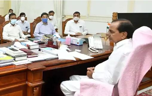  Cm Kcr's First Review In The New Secretariat-TeluguStop.com