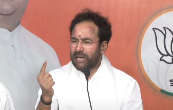  Criticism Of Union Minister Kishan Reddy As A Target Of Kcr-TeluguStop.com