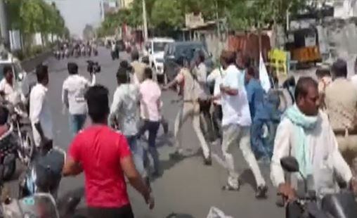  Clash At Khammam Ntr Centenary Celebrations-TeluguStop.com