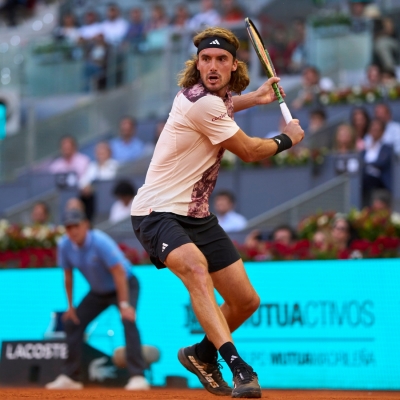  Madrid Open: Tsitsipas Reaches Quarter-finals With Win Over Zapata Miralles-TeluguStop.com