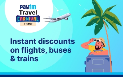  Paytm Travel Carnival Offers Exciting Discounts On Flights, Buses, Trains-TeluguStop.com