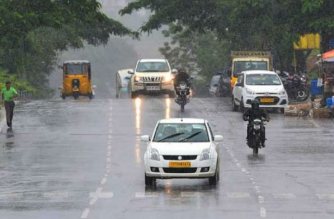  Rain In Many Places In Hyderabad-TeluguStop.com