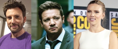  Scarlett Johansson, Chris Evans Visits Jeremy Renner After Snowcat Accident-TeluguStop.com