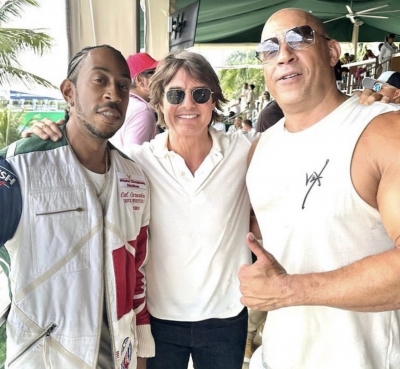  Tom Cruise Seen With Vin Diesel, Ludacris At Formula One Miami Grand Prix-TeluguStop.com