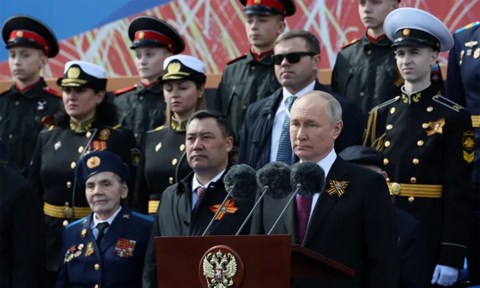  Vladimir Putin Delivers Speech At Victory Day Parade Details, Telugu Nri, Lates-TeluguStop.com