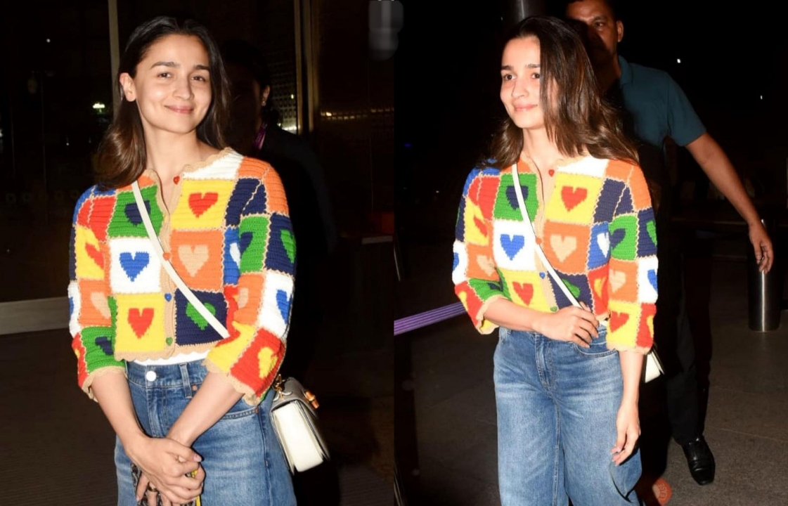  Alia Bhatt Radiates Joy In Priceless Heart-adorned Cardigan At Netflix Tudum Eve-TeluguStop.com