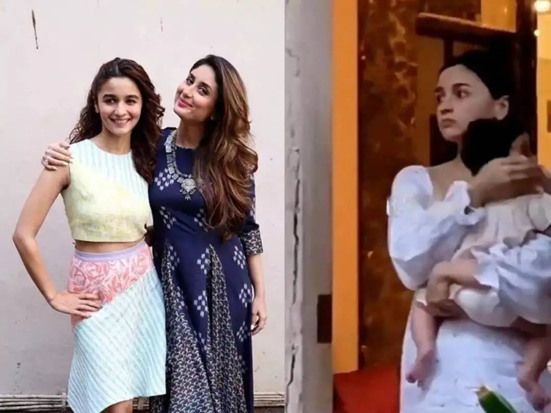  Alia Bhatt’s Visit To Kareena Kapoor’s Home With Daughter Raha Spark-TeluguStop.com