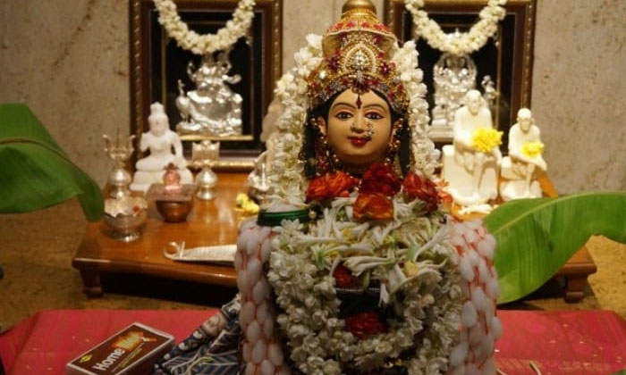 Telugu Amavasya, Devotional, Goddess Lakshmi, Holy Cow, Jasmine Flowers, Saffron