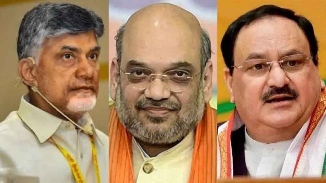  Chandrababu Meeting With Nadda And Shah Rekindles Rumours Of Bjp-tdp Alliance-TeluguStop.com