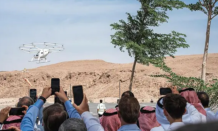  Electric Air Taxi Test Successful In Saudi , Electric , Viral Latest, News Viral-TeluguStop.com