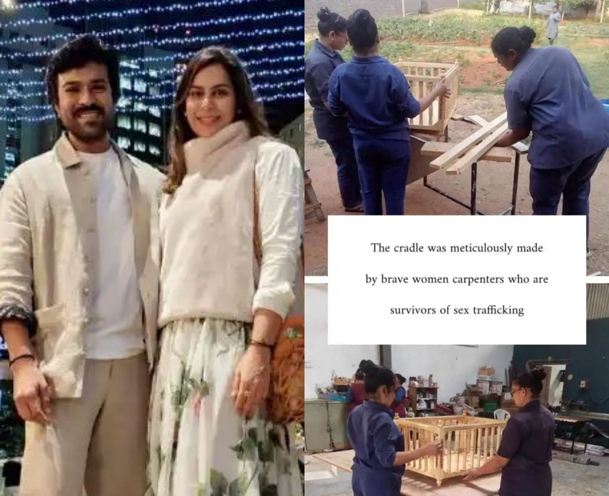  Glimpses Of Upasana And Ram’s Stunning Baby Cradle Gone Viral-TeluguStop.com