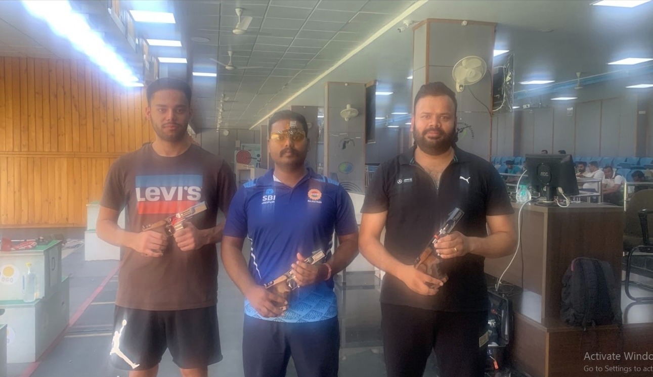  Bhavesh Shekhawat Wins 25m Rapid Fire Pistol In Kumar Surendra Singh Memorial-TeluguStop.com