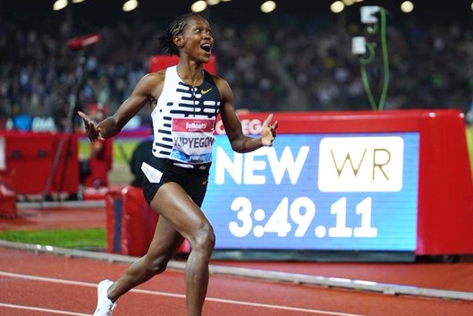  Faith Kipyegon Breaks Women's 1,500m World Record In Florence-TeluguStop.com