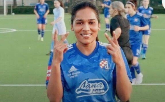  Female Footballer Jyoti Chouhan Becomes First Indian Player To Score In Cup Fina-TeluguStop.com