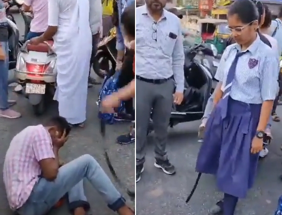  Female Students Thrash Serial Harasser With Belts In Ahmedabad-TeluguStop.com