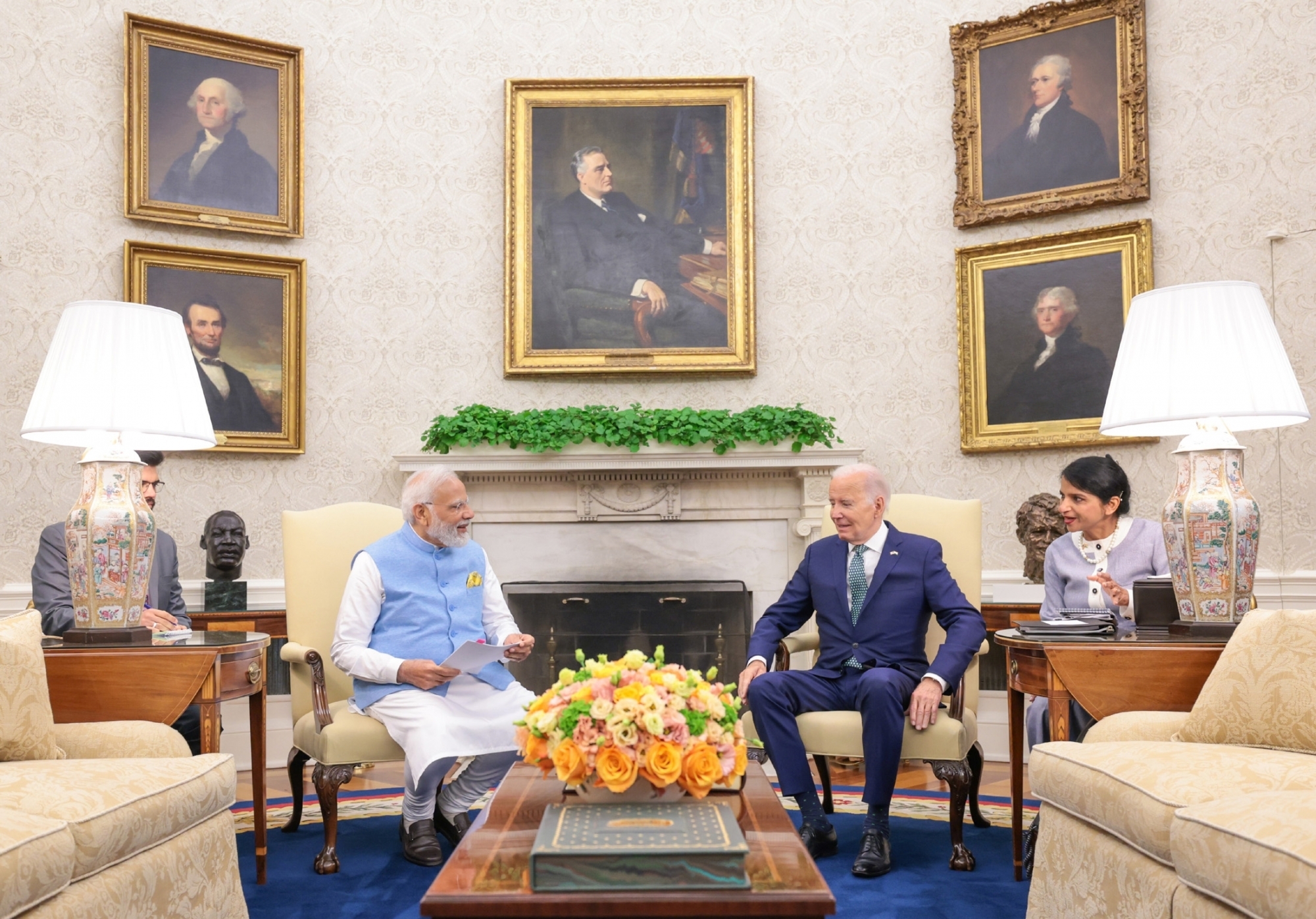  Jet Engine Co-production, Armed Drones And Tech Rush In Modi-biden-TeluguStop.com