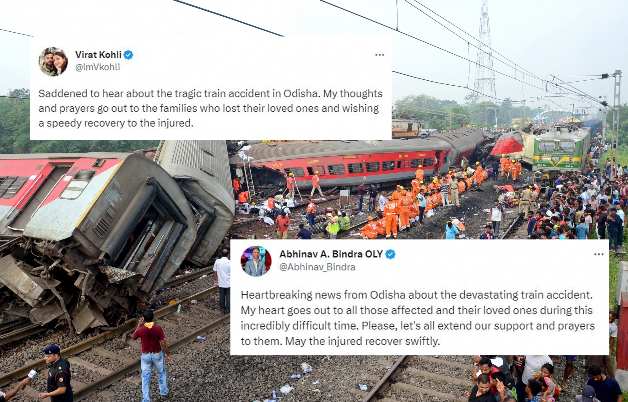  Odisha Train Tragedy: Indian Sports Fraternity Expresses Grief, Offers Condolenc-TeluguStop.com