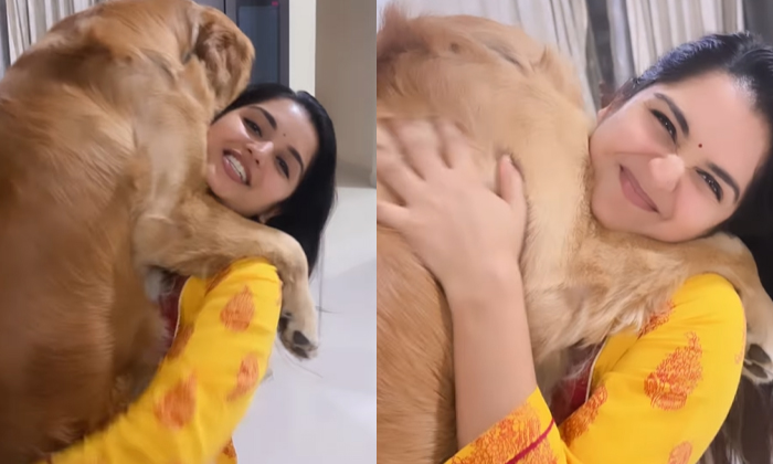 Priyanka Jain Kissing Her Pet Dog Priyanka Jain Kissing Her Pet Dog-TeluguStop.com