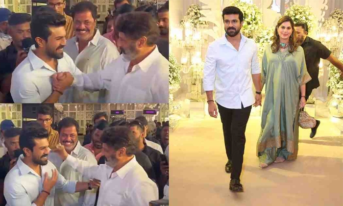  Ram Charan Humble Reaction Towards Balakrishna At Sharwanad Reception Details, R-TeluguStop.com