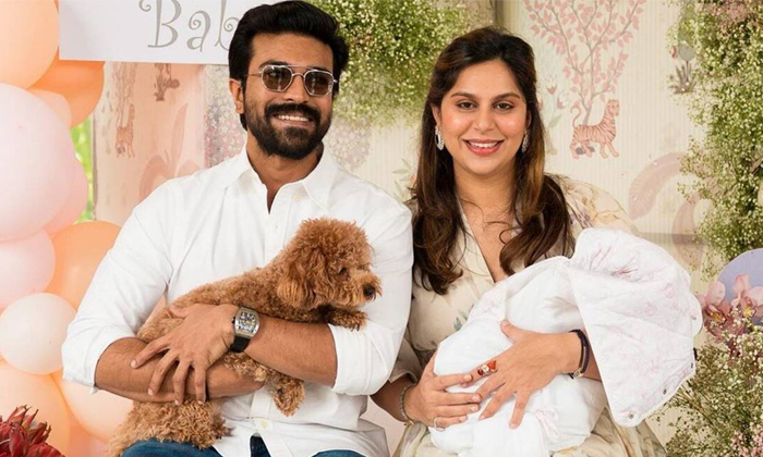  Ram Charan Wife Upasana Baby Girl Gets Grand Welcome At Home Pic Viral,ram Char-TeluguStop.com