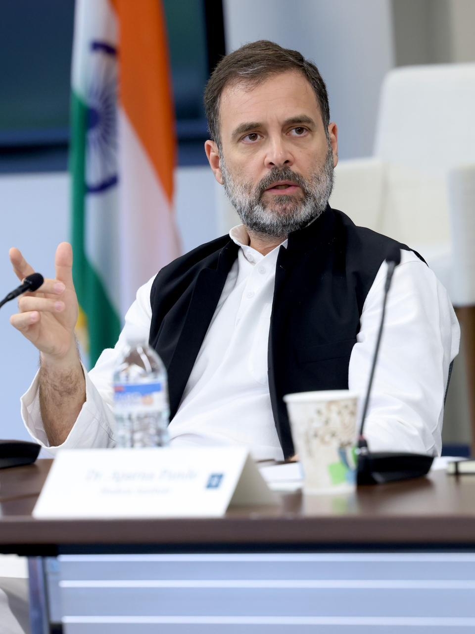  Wfi Chief Still In 'suraksha Kavach' Of Pm Modi: Rahul-TeluguStop.com