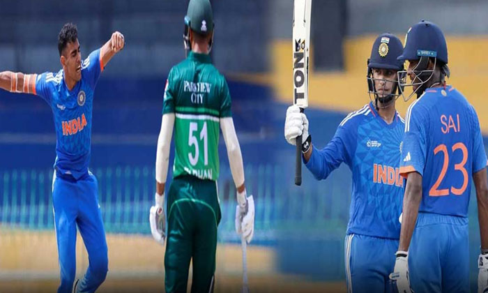  India Defeated Pakistan Sai Sudarshan Scored A Century..! Asia Cup 2023 , Sri L-TeluguStop.com