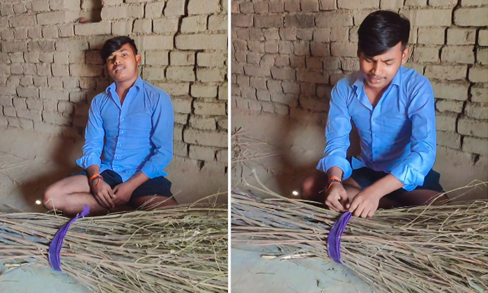  Boy Singing A Song With Amazing Voice Video Goes Viral Details, Amarjeet Jayakar-TeluguStop.com