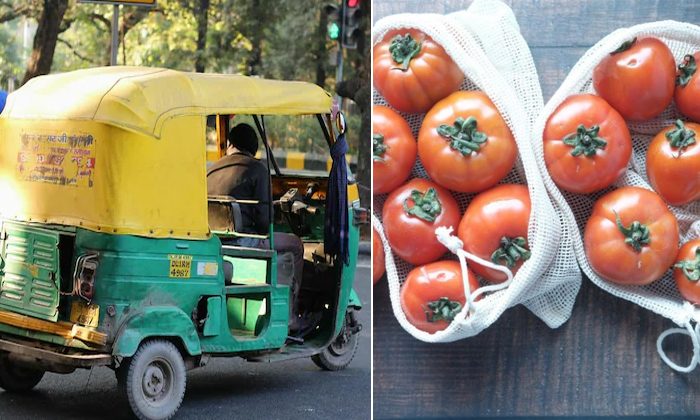  Chandigarh Auto Driver Is Giving Tomatoes For Free But Conditions Apply Details,-TeluguStop.com